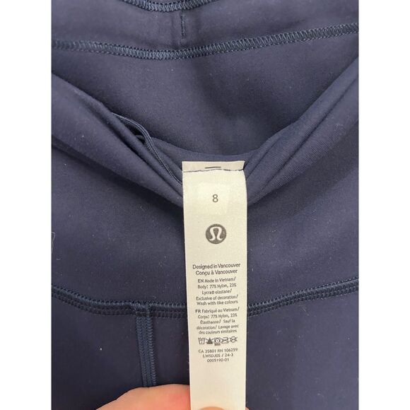 Lululemon Wunder Train High-Rise Tight 28" Size 8 True Navy NWT Authentic - Picture 10 of 10